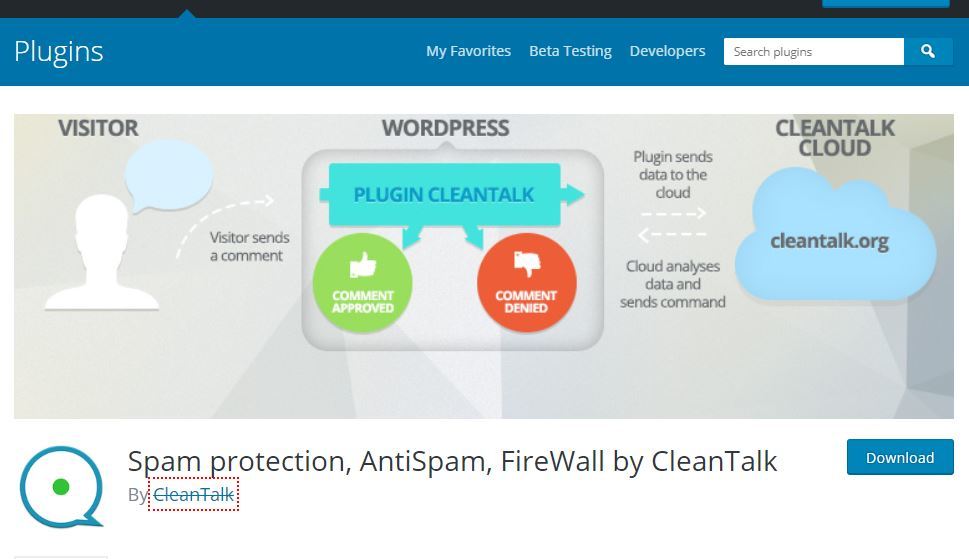 Reduce Spam With CleanTalk Anti Spam Plugin