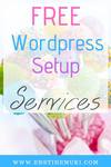 free wordpress blog setup