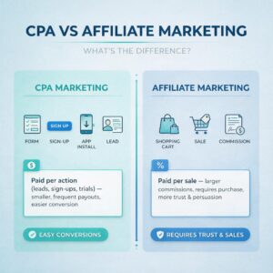 difference between cpa and affiliate marketing