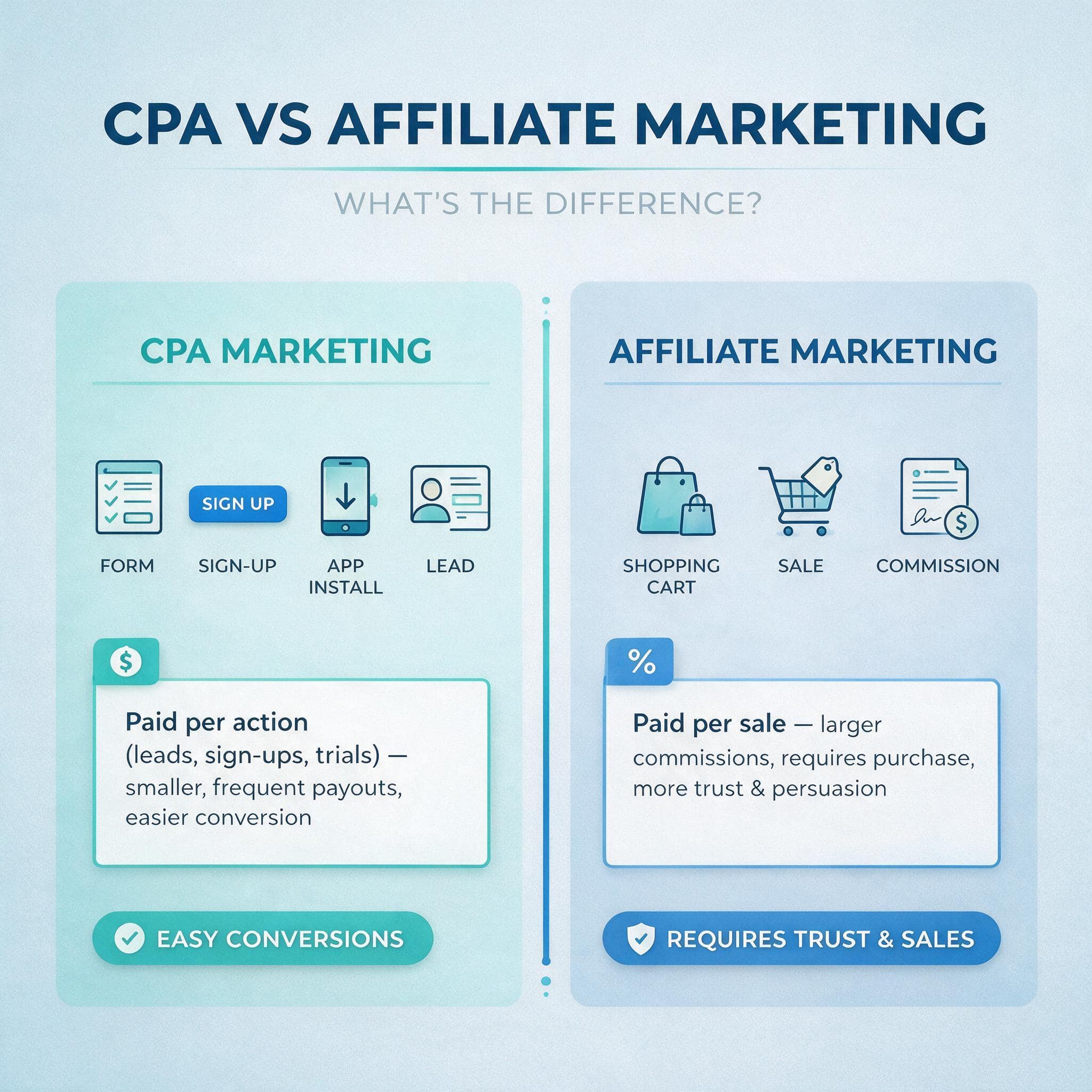What is The Difference Between CPA Marketing and Standard Affiliate Marketing 111 difference between cpa and affiliate marketing