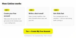 ListJoe: How to Use Safelist Traffic For Useful Leads 1